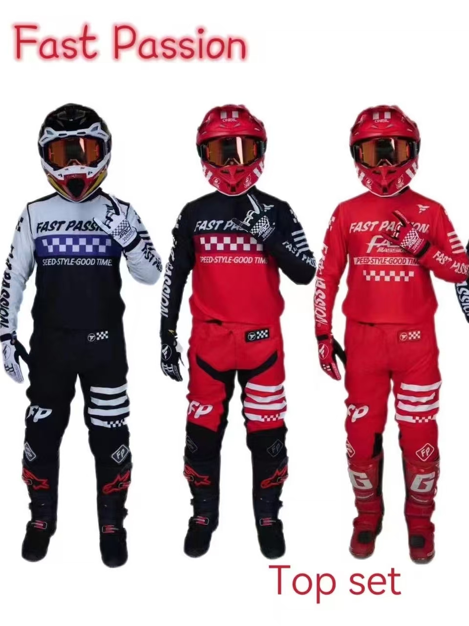 Motorcycle Gear Bundle - 2025, Fastpassion für Fox, Motocross-Ausrüstungsset, Top-Shift,