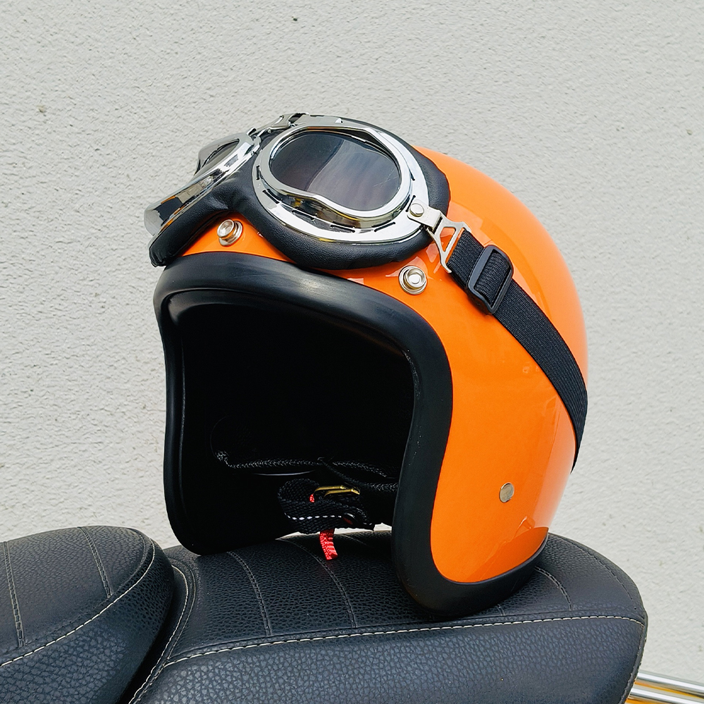 Motorcycle Gear Vintage - Vintage Motorrad Retro 500TX 3/4 Jethelm