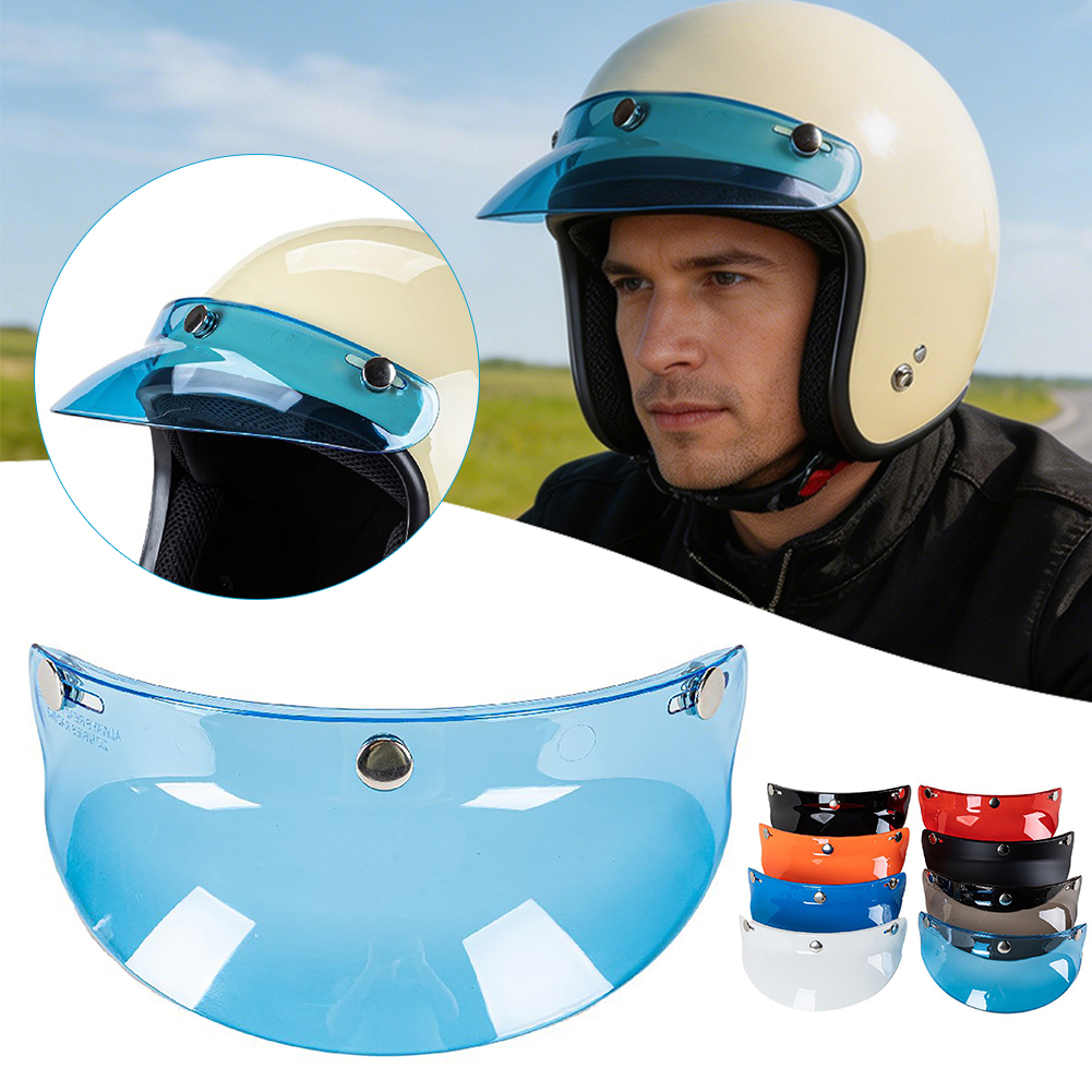Motorcycle Gear Vintage - Motorradhelme Visier Peak-Shield Universal 3-Snap Vintage