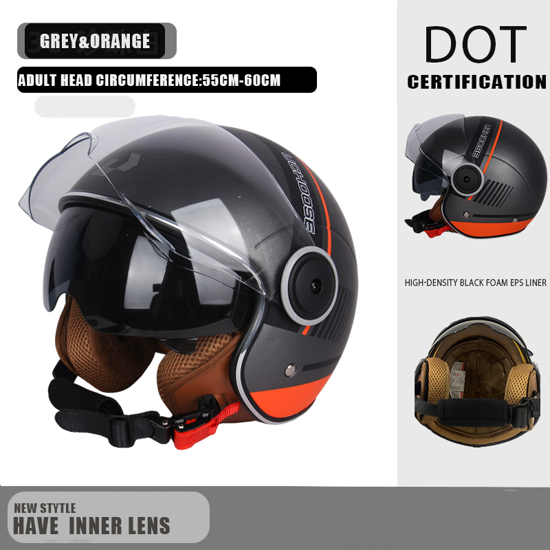 Motorcycle Gear Vintage - DOT-Zertifizierung Motorrad Casco Go Kart Roller