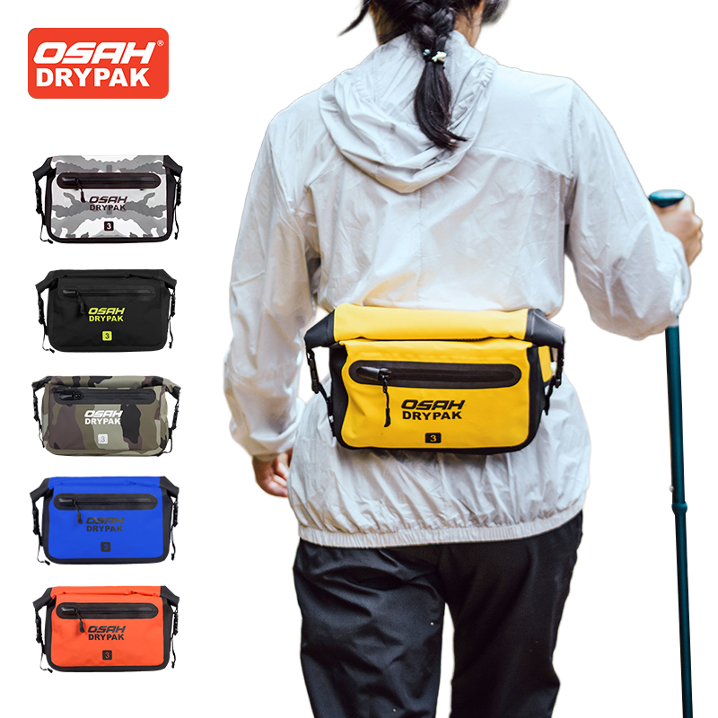 Motorcycle Gear Bundle - OSAH 3L Outdoor-Hüfttasche, multifunktional, wasserdicht, Wandern,