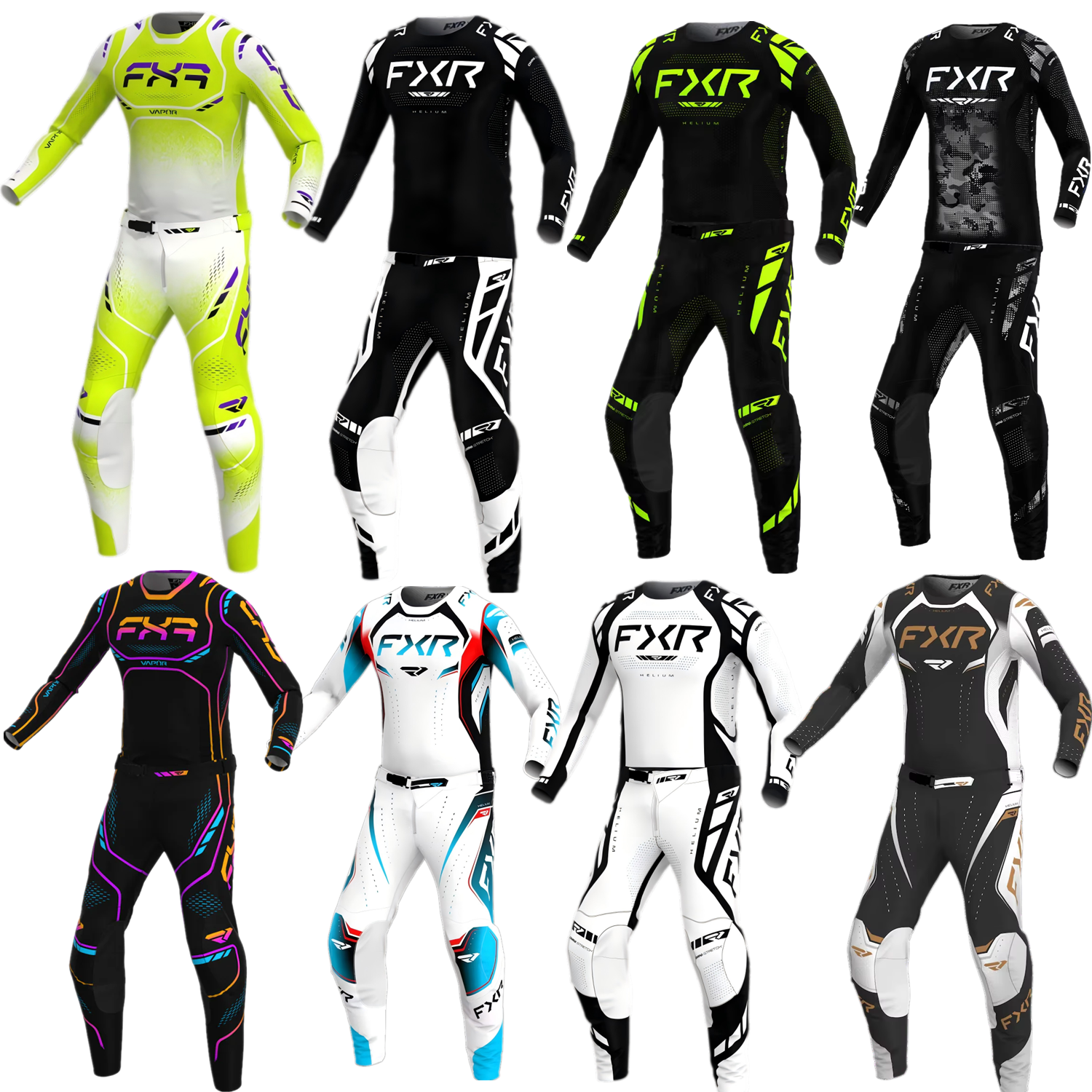 Motorcycle Gear Bundle - 2026 Helium MX Jersey Set fh