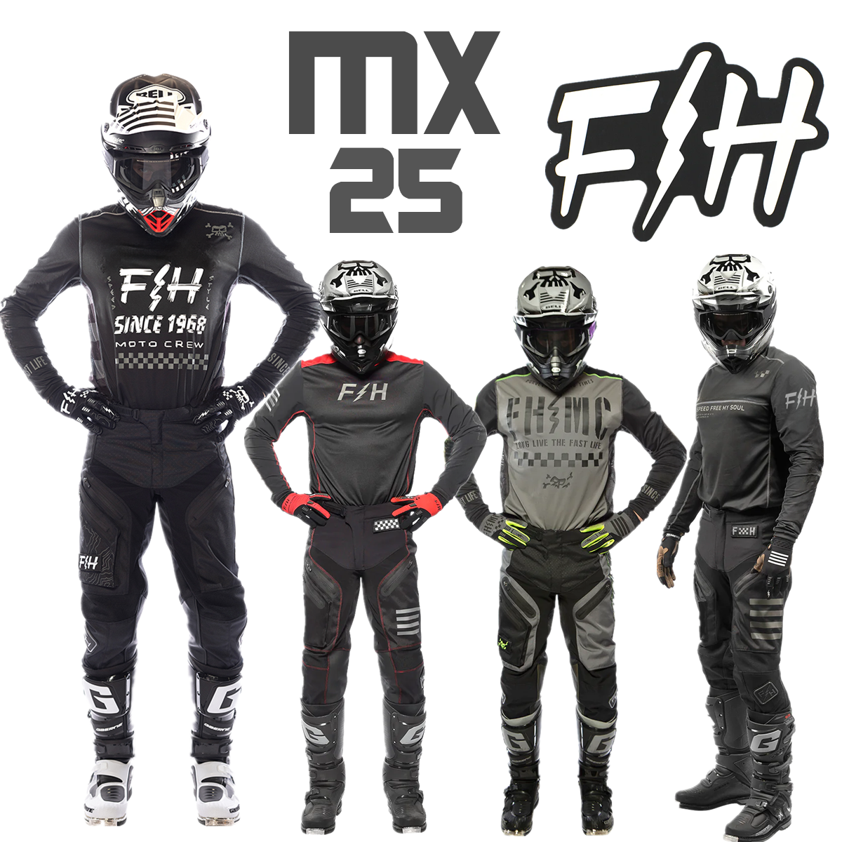 Motorcycle Gear Bundle - 2023 FH Moto Anzug Motocross Gear