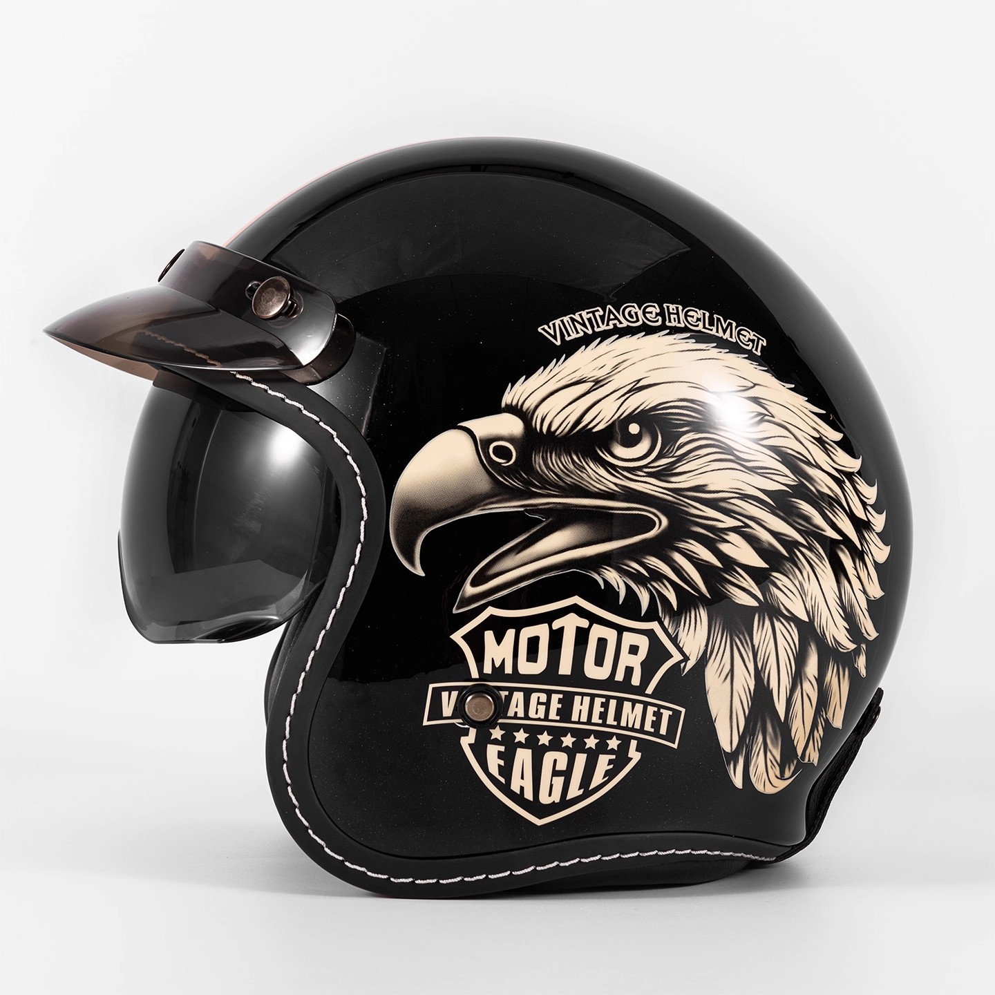 Unisex Retro Dreiviertel-Motor – Motorcycle Gear Vintage Bewertung und Preis