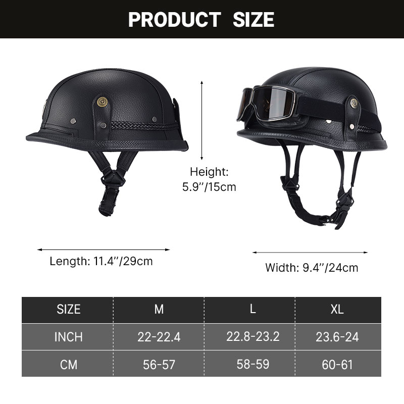 Deutscher halber Vintage-Helm, – Motorcycle Gear Vintage Bewertung und Preis
